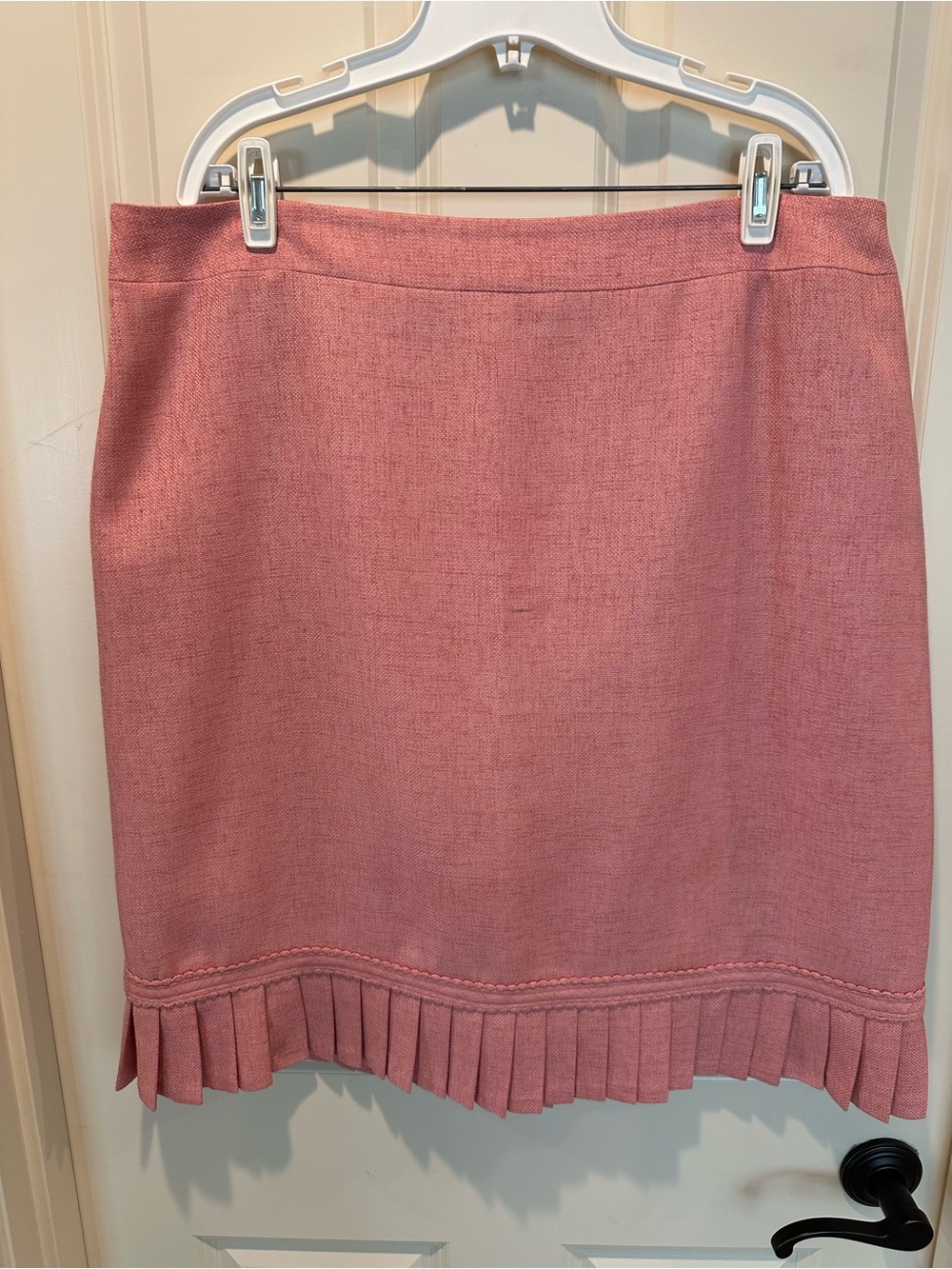 Nipon Boutique Rose-Pink Pleated Hem Mini Skirt